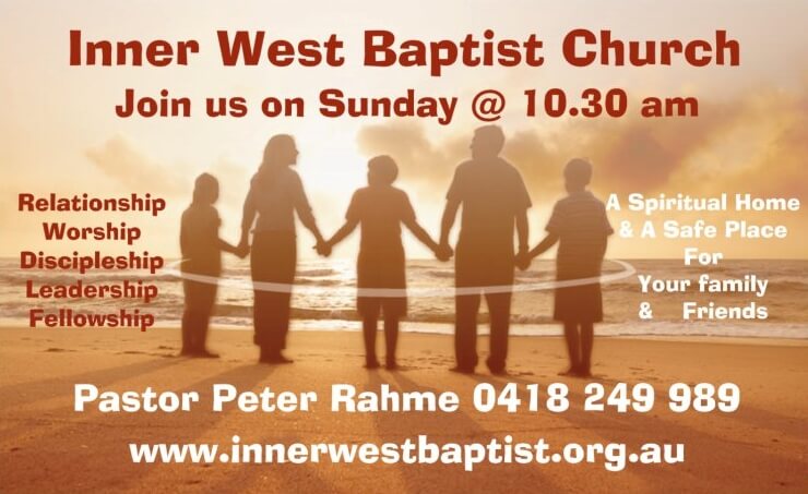 join us at inner west baptist church